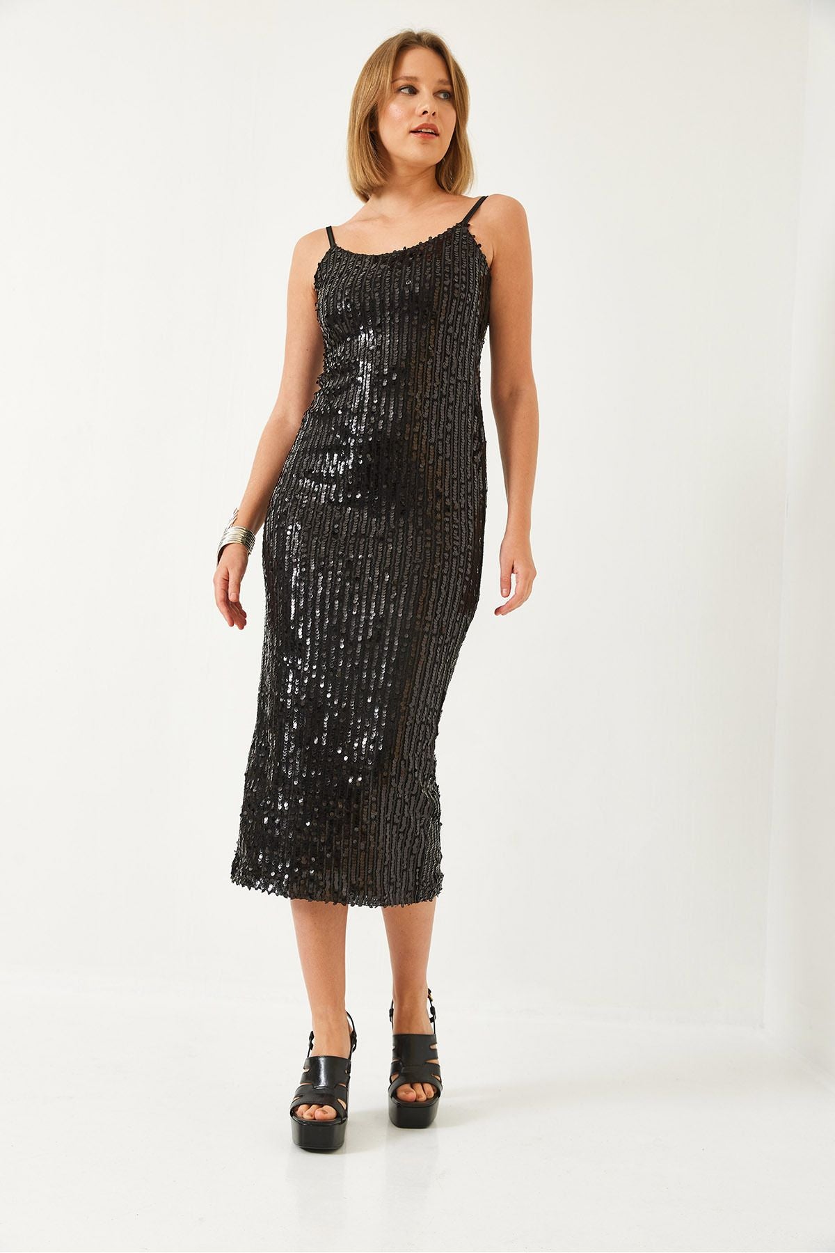 WOMEN'S STAMP SERDEL HANDER MIDDIN SEED LINE DRESS 60261195