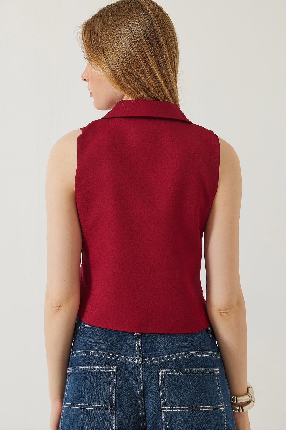 Women's Shirt Collar Vest 60229 60271013