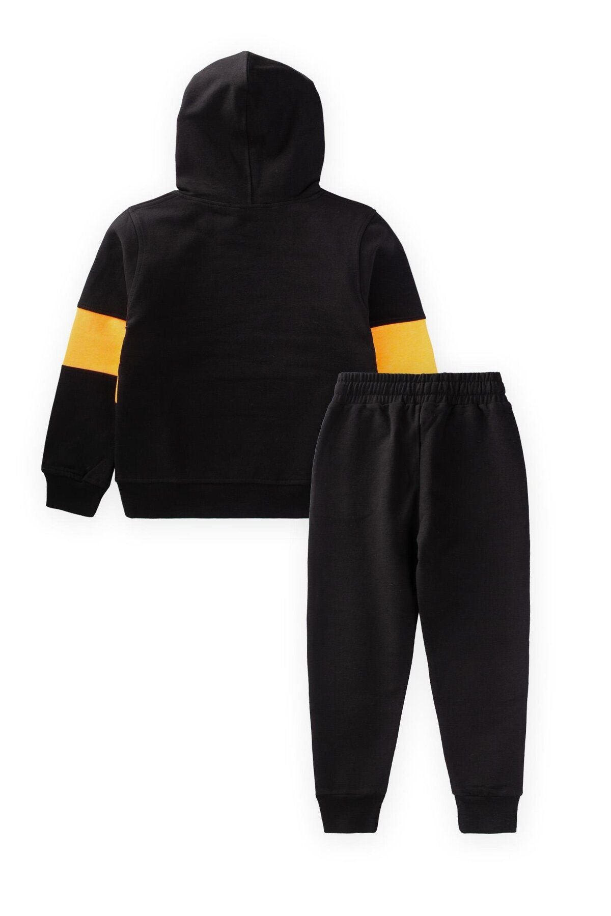 Sweatshirt team with garnish hooded 3-8 years black black