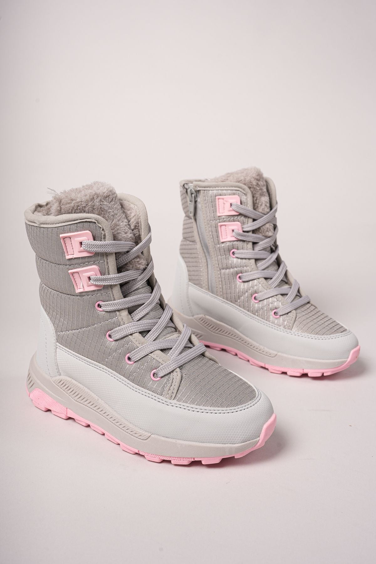 Niopiq Female Zipper Snow Boat 0012815 Ice Pink