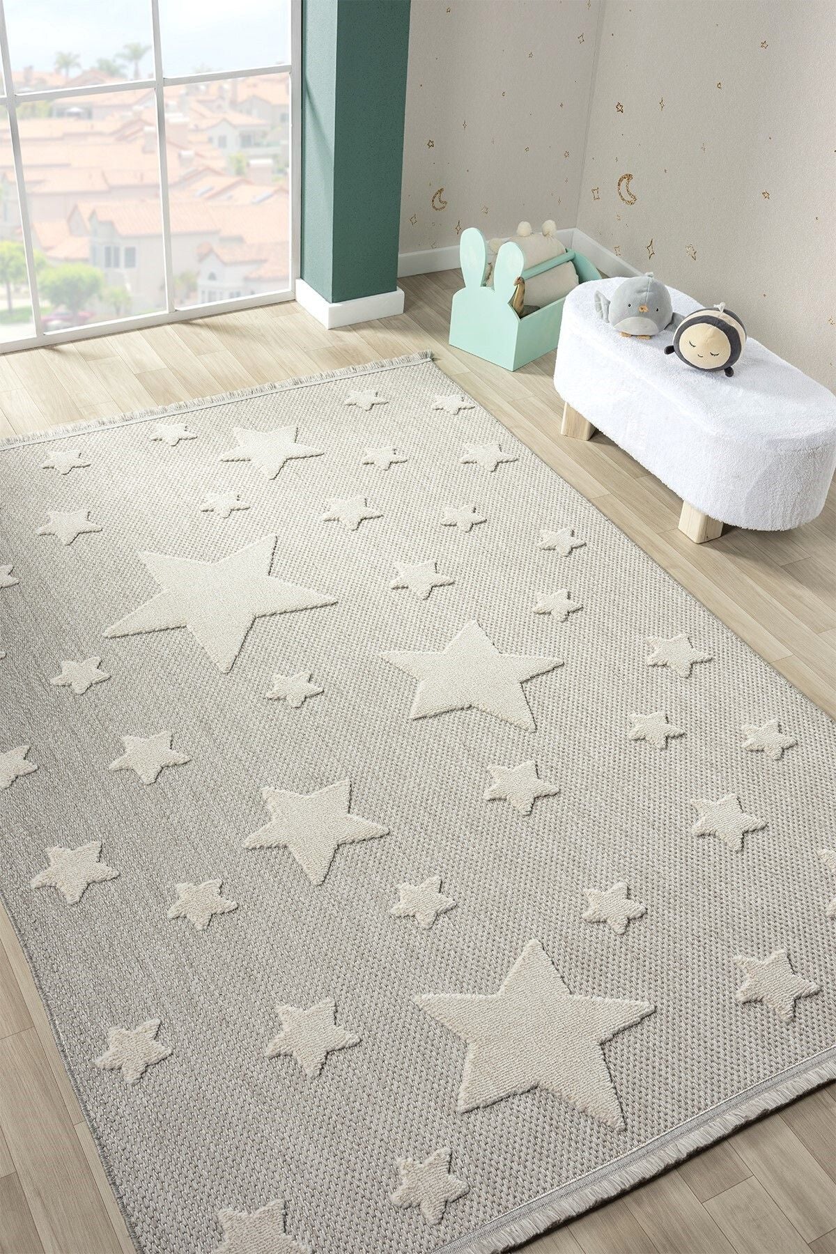 Washable Woven Base Baby Children's Room Carpet does not stain antibacterial antiallergic frosty 11