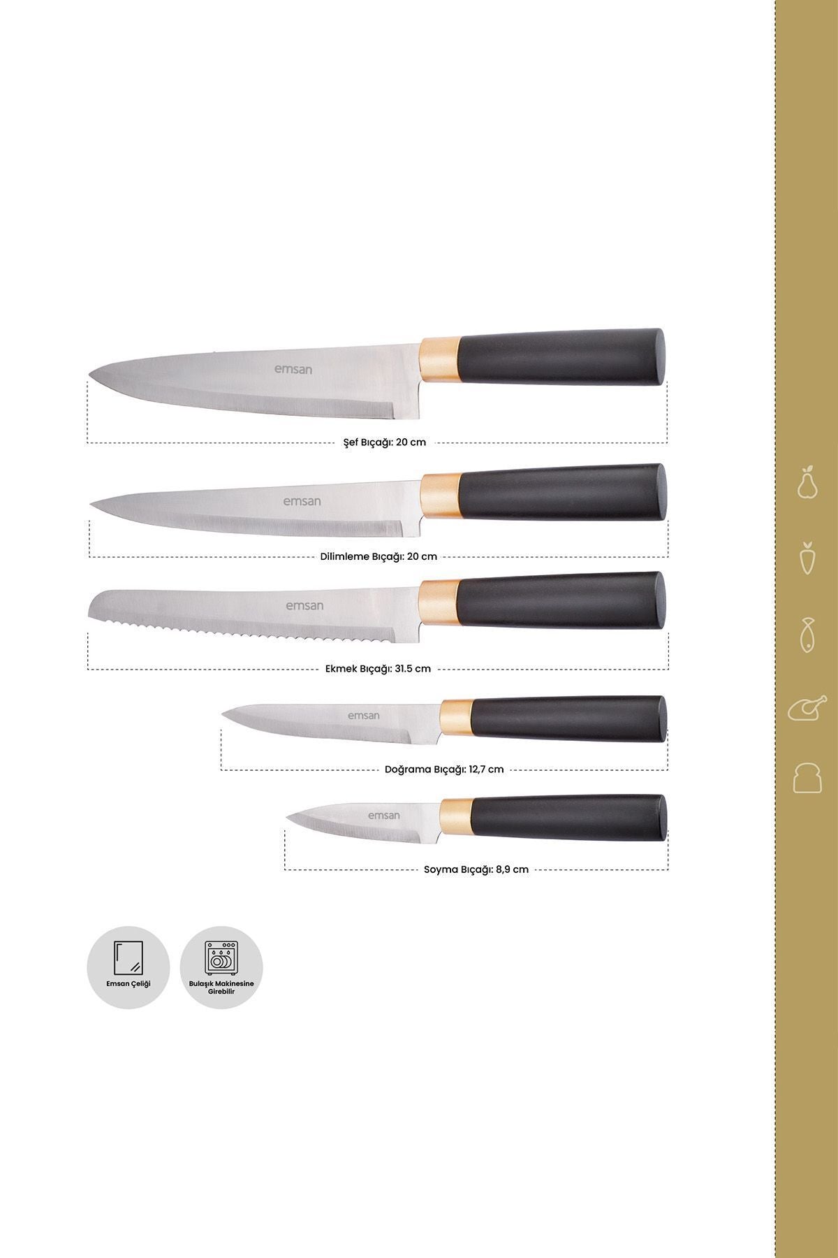 Multi 5 Piece Knife Set