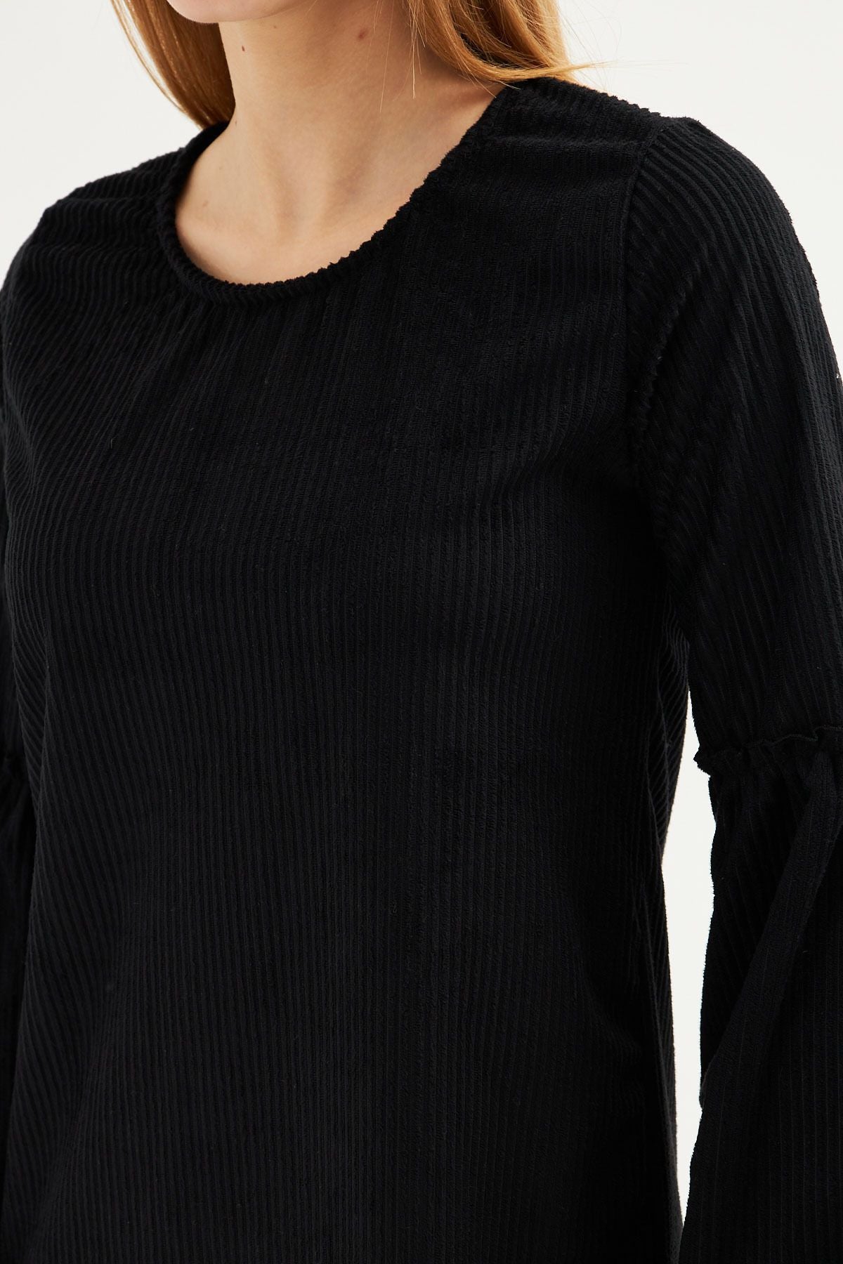 WOMEN'S BLACK HER BALLOON VADIA DRESS ARM-20K001107