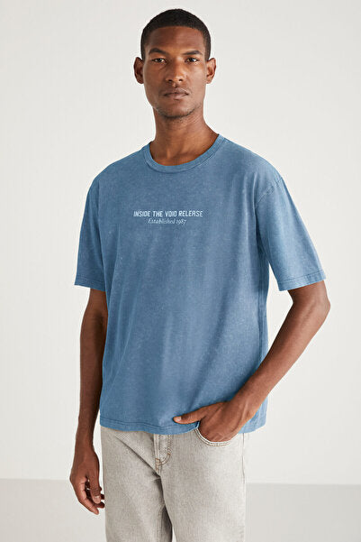 Pecky Erkek Basic Relaxed Tekli T-shirt
