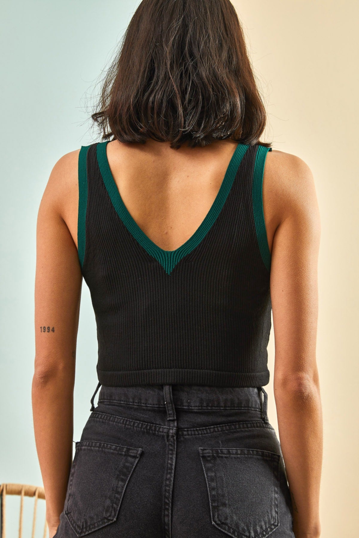 Women's V-Neck Knitwear Blouse 20011067