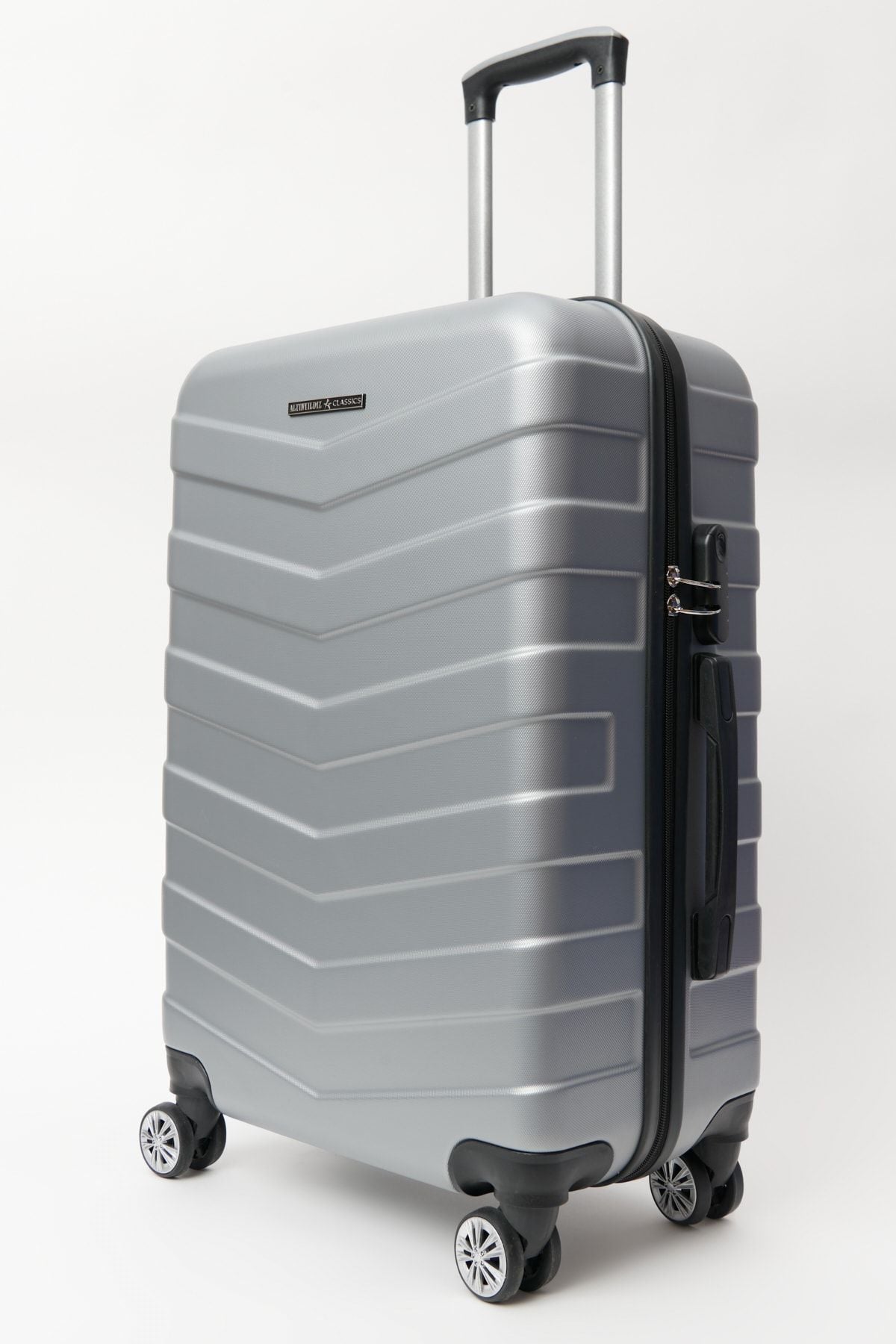 Silver Gray Grade Large Size Suitcase