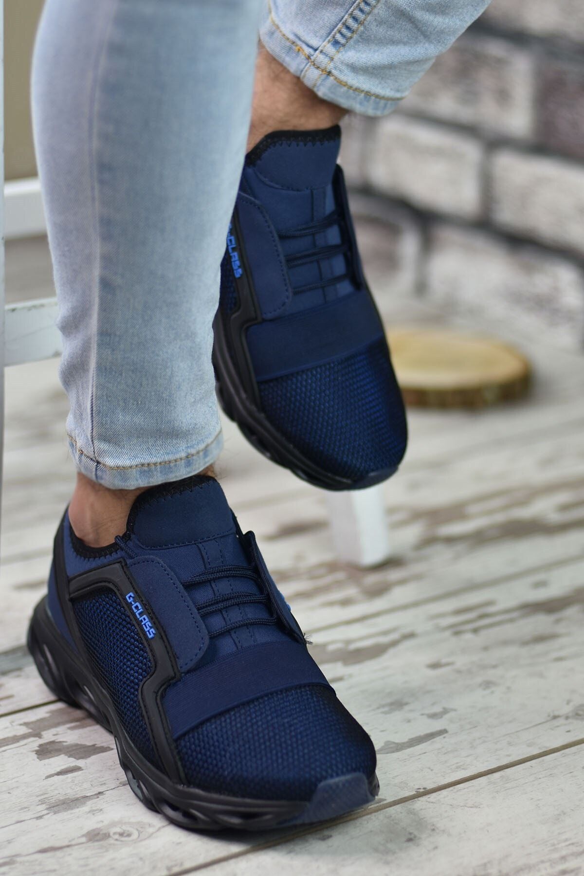 Men's Navy Blue Sneaker 0012304