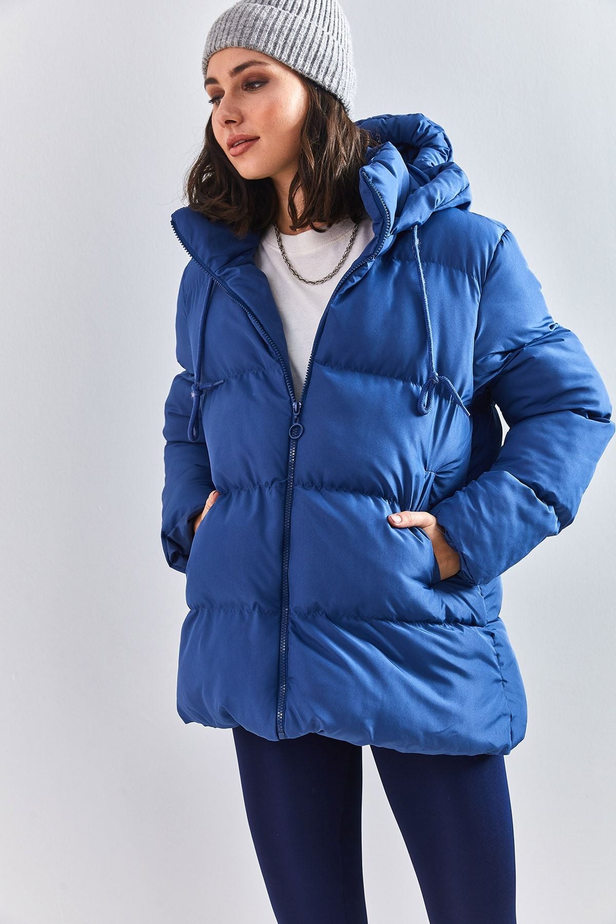 Women's Hopping Lung Laccik Long Swelling Coat