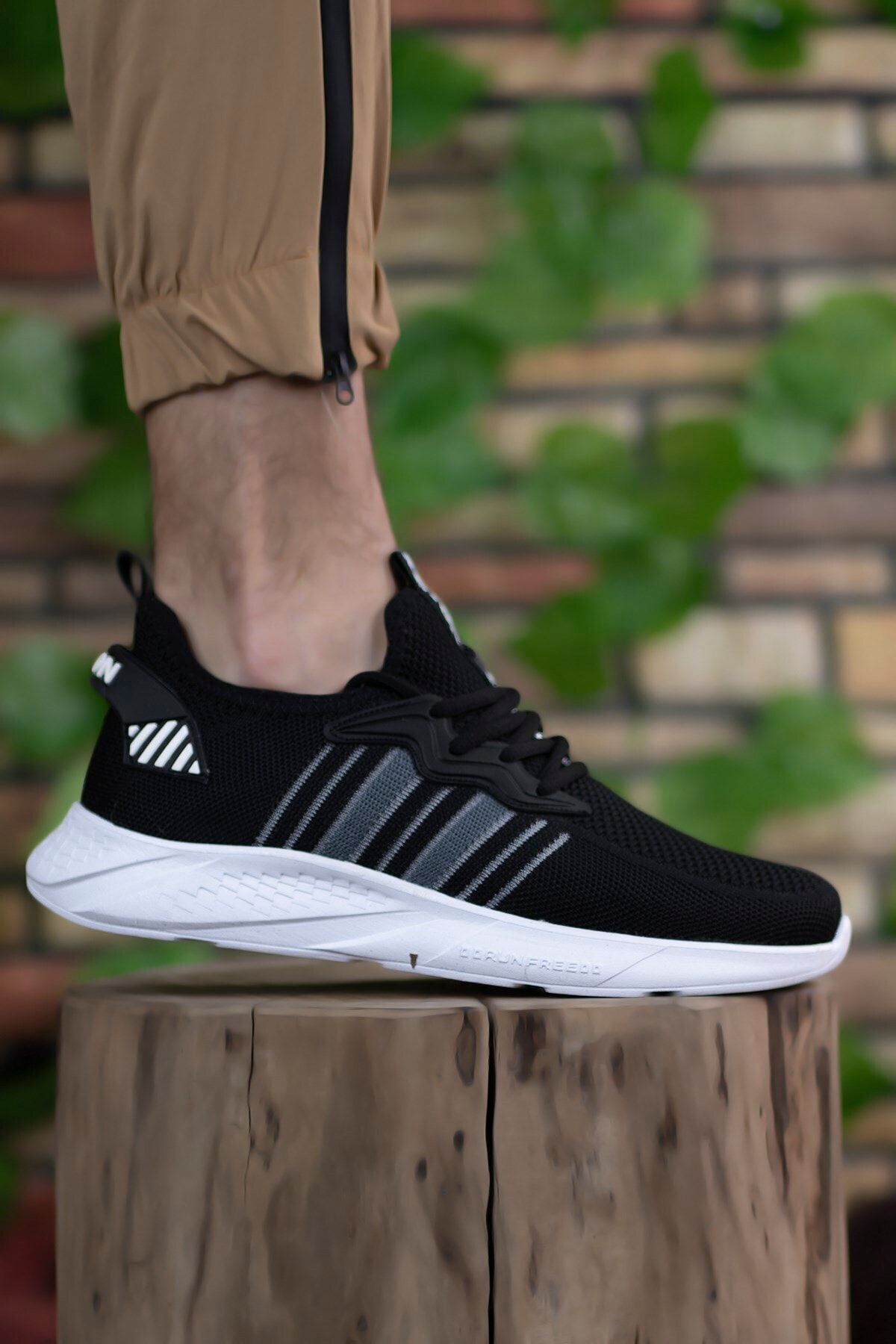 Unisex Siyah Beyaz Sneaker 0012375