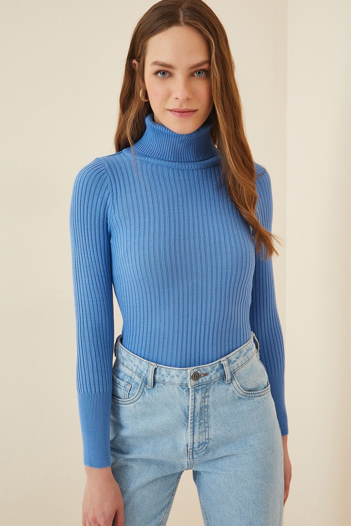 WOMEN BLUE BURNLY Wick Lycra Sweater DD01007