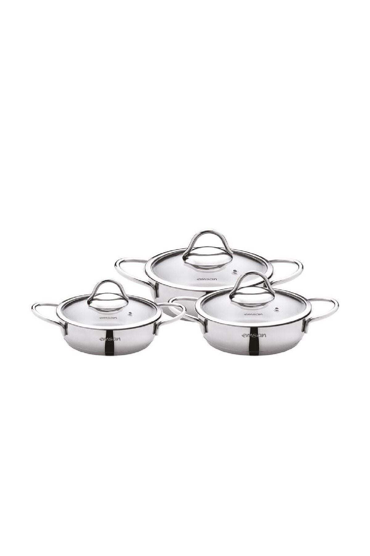 Cemre Induction Based 6 Piece Steel Sahan Set