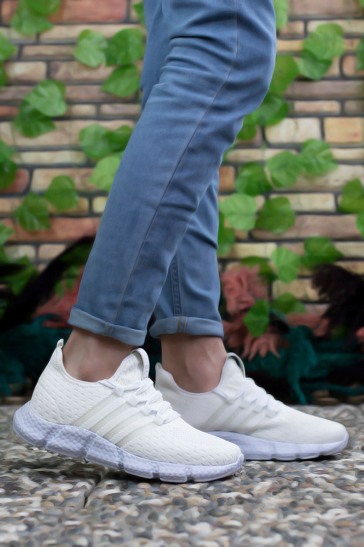 White White Unisex Sneaker 0012370