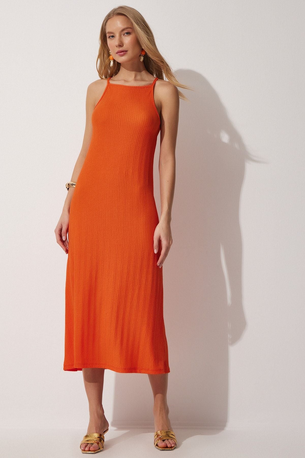 Woman Oranj Summer Long Knitting Dress DZ00078