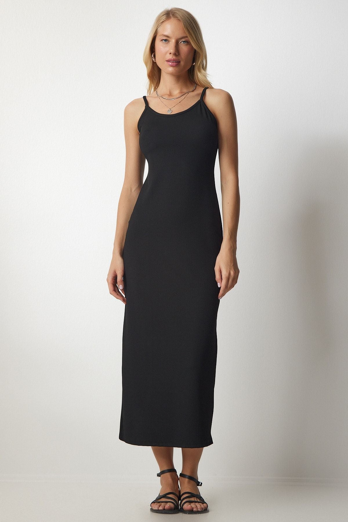 Female Black Hanger Wick Pen Dress Mc00213