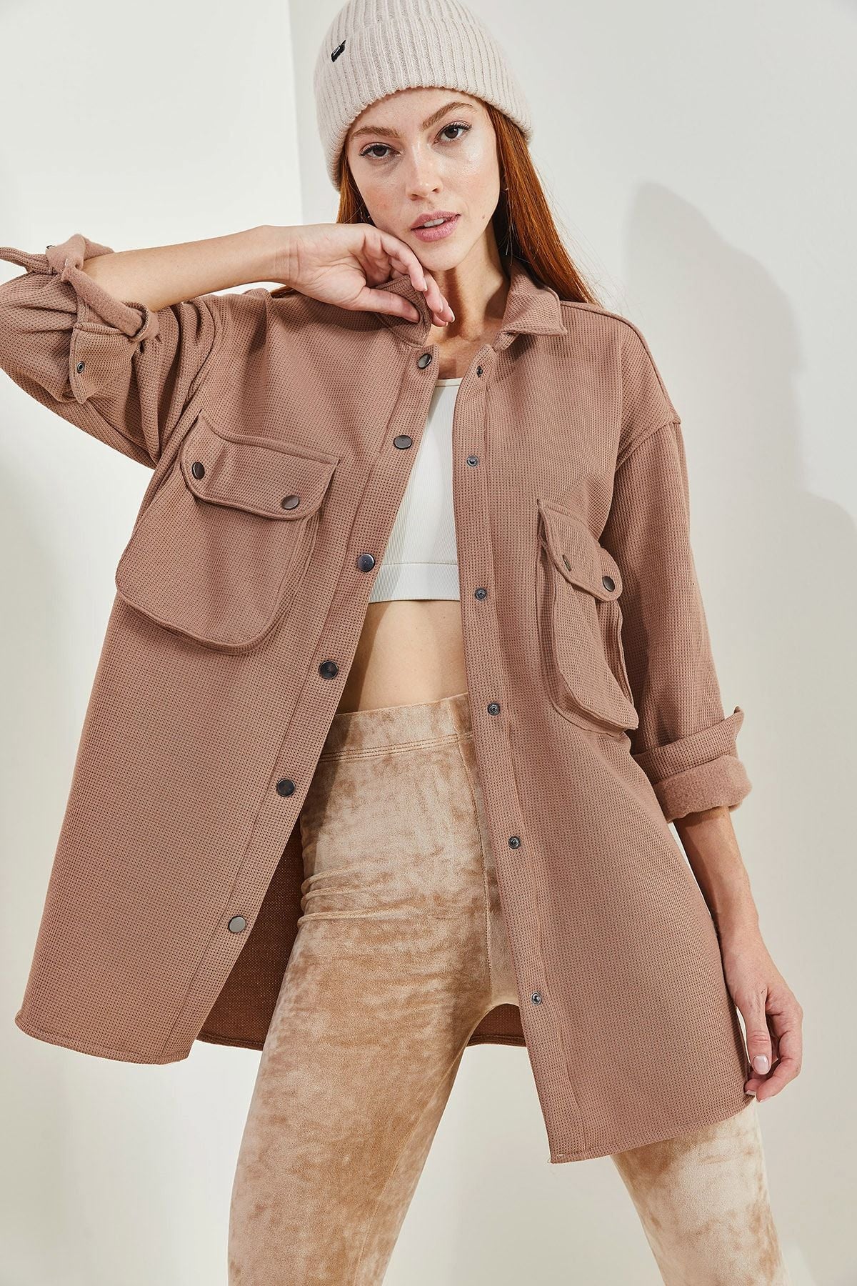 WOMEN'S SHARDON Waffle Shirt 4639