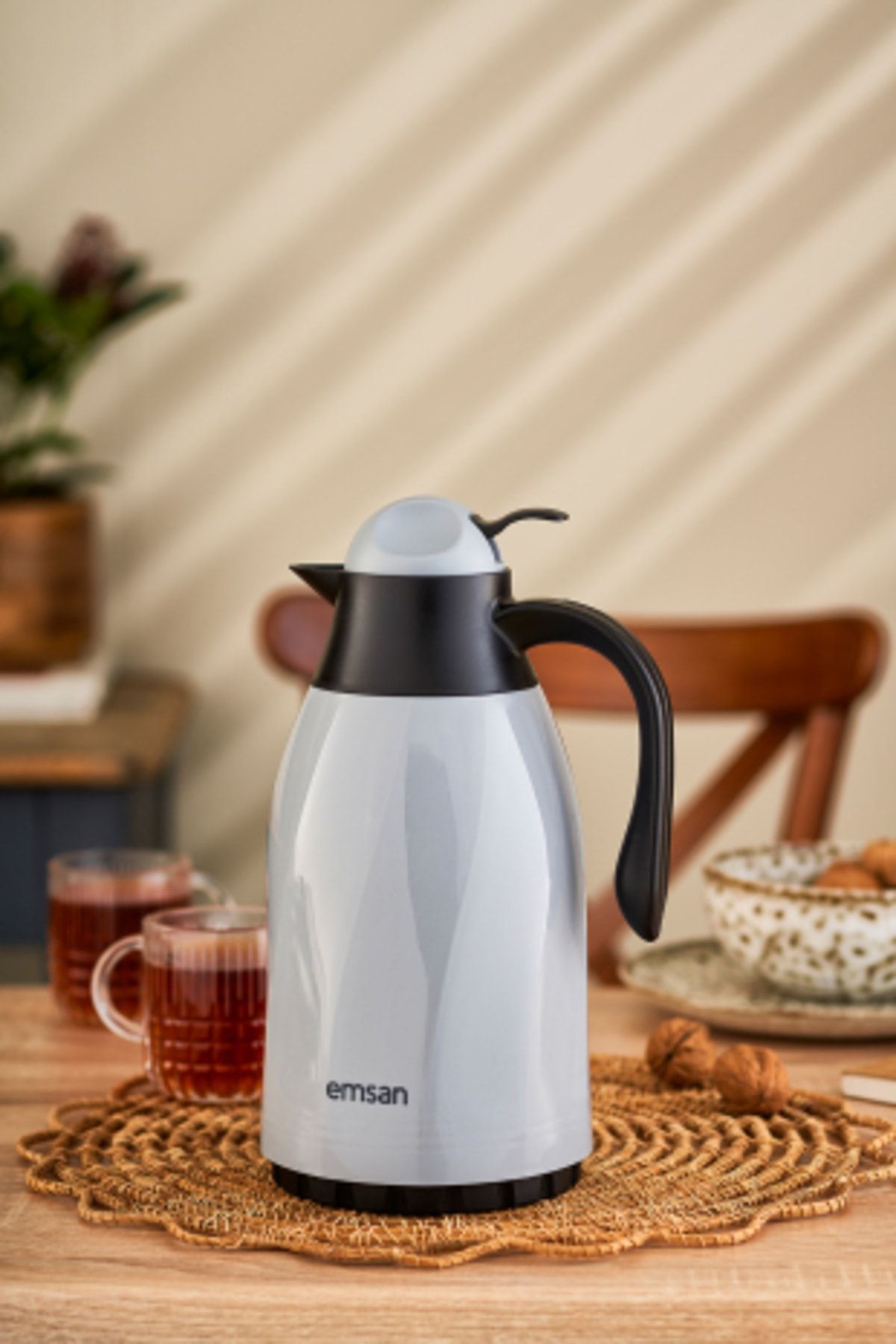 Sırça Thermos 1.3 Liter Gray