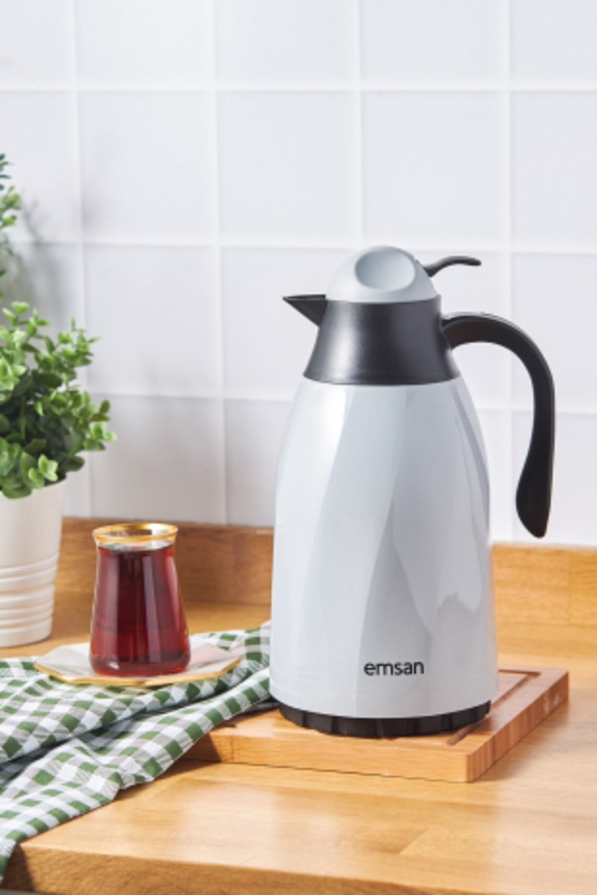 Sırça Thermos 1.3 Liter Gray