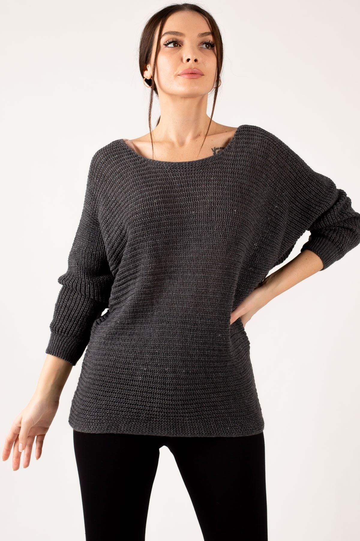 Woman Smoked Thessaloniki Salaş Triko Sweater ARM-21K012010