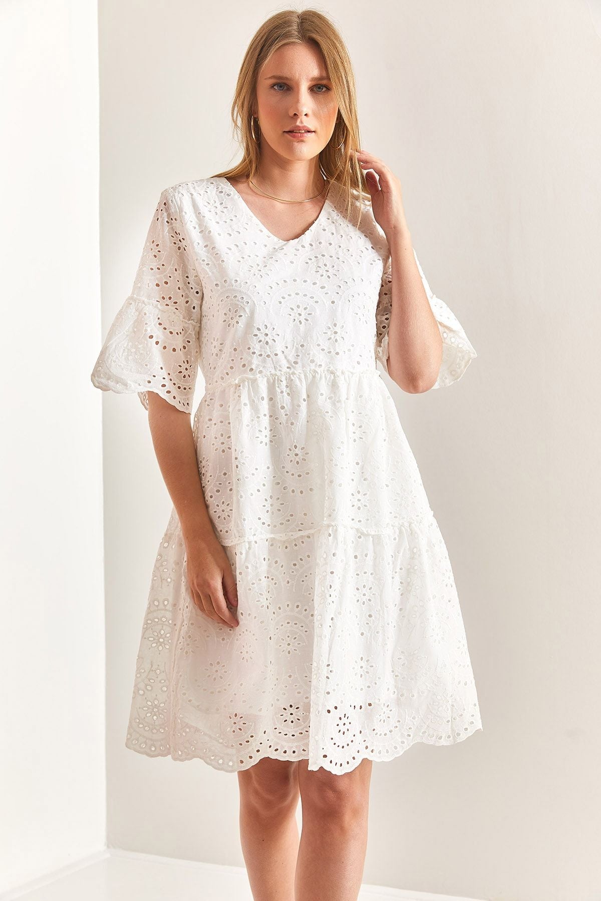 Fisto dress with women patterned