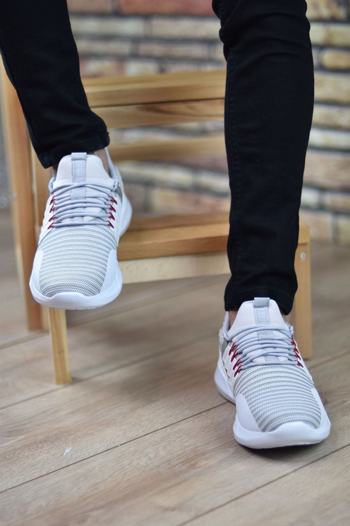 White Red Men's Sneaker