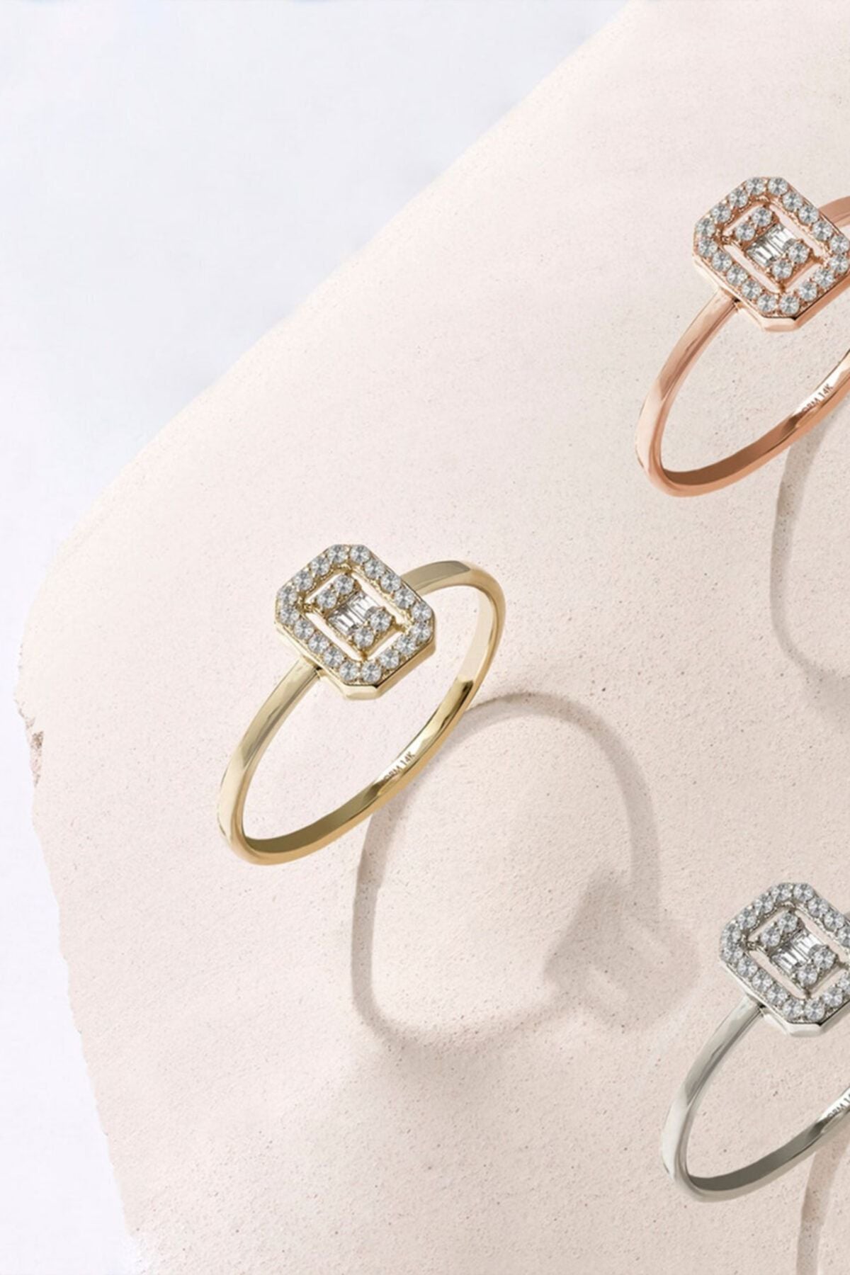 Adjustable 14 K Rose Gold Coating Woman Ring