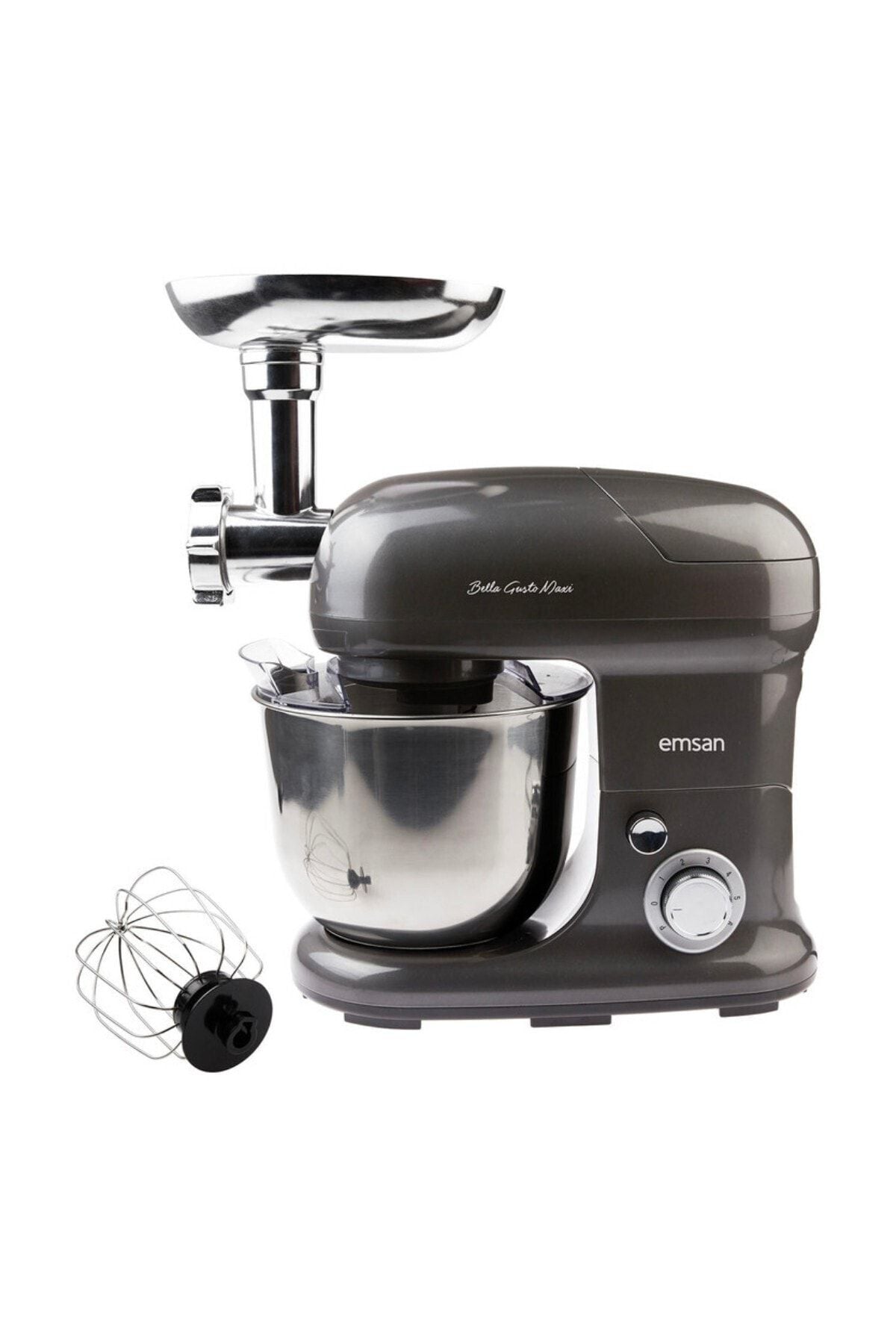 Bella Gusto Maxi anthracit Stand Mixer Kitchen Chef 1300W 5 Lt