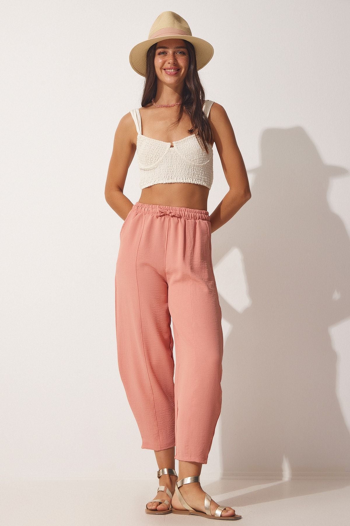 WOMEN OPEN ROSE DRIVERS LETEN SHALLVAR Pants CI00036
