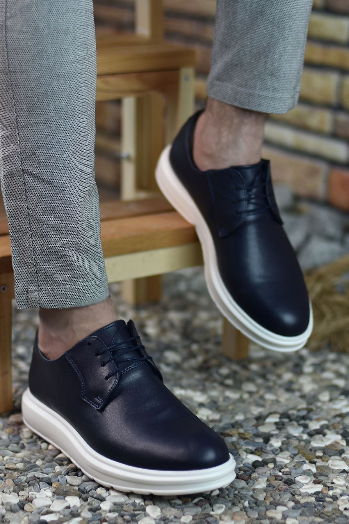 Navy Men's Casual Shoes 0012548