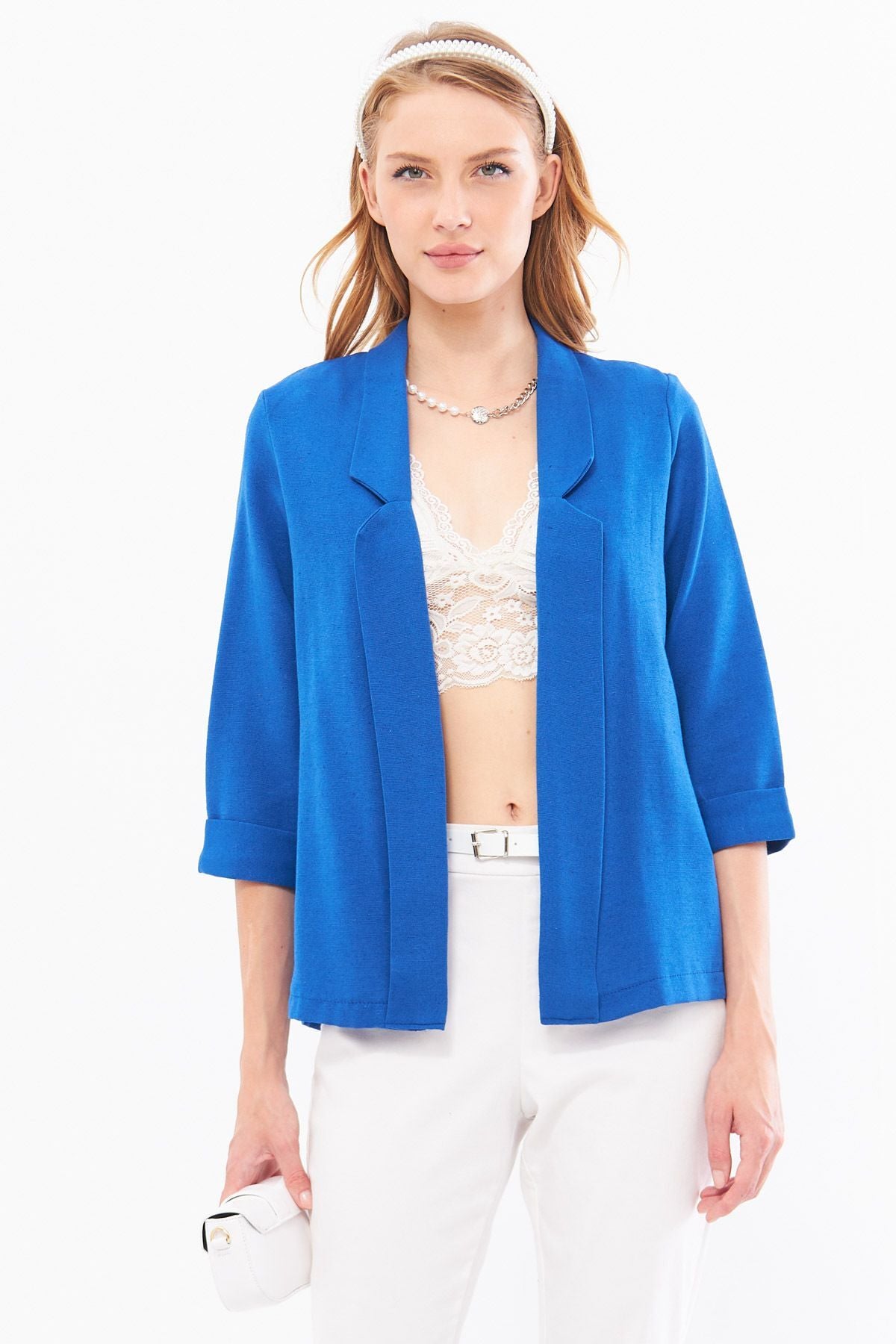 Women's Saks Double Sleeve Jacket ARM-24Y001085