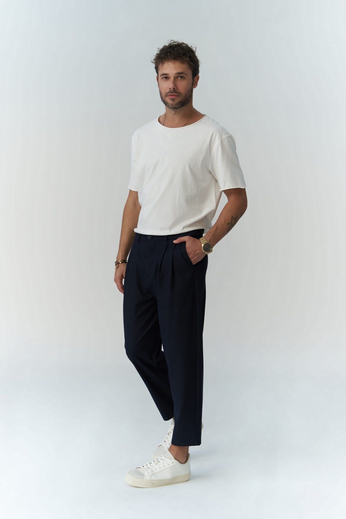 Harold Navy Blue Men's Trousers