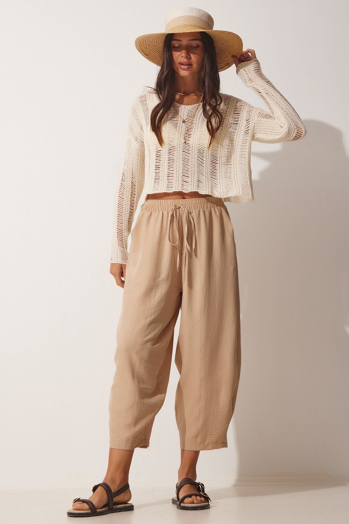 Female Biscuit Pocket Ayrrin Shalwar Pants OH00046