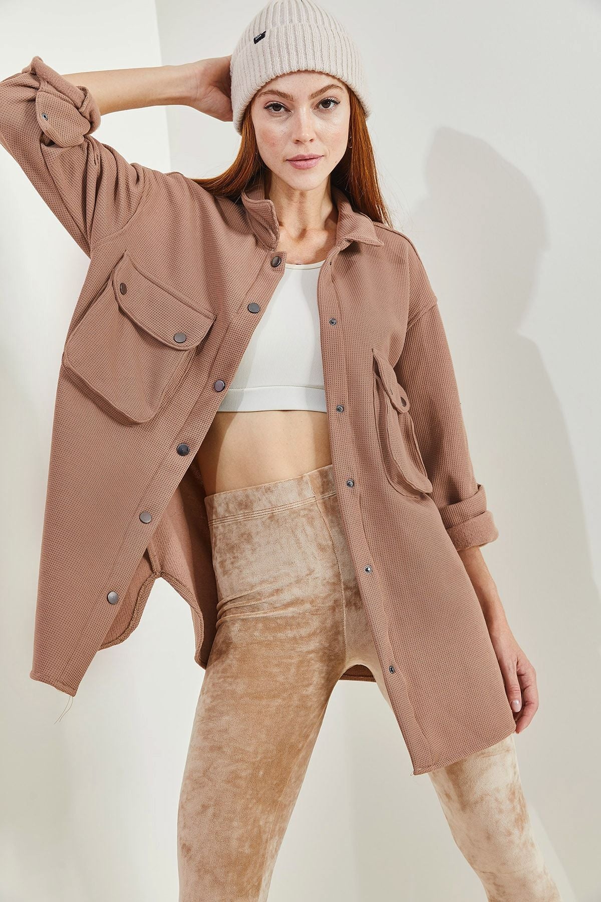 WOMEN'S SHARDON Waffle Shirt 4639
