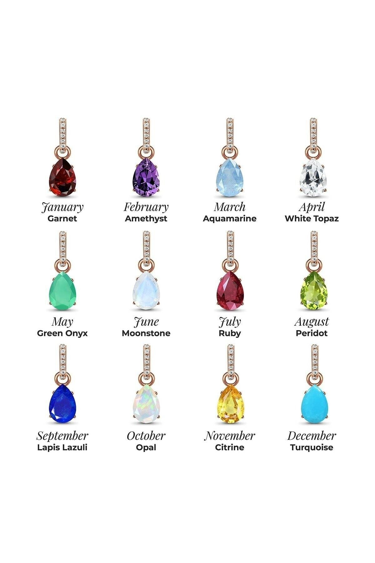 Citrin Mystical Topaz Stone 14 K Rose Gold Plated Women Necklace