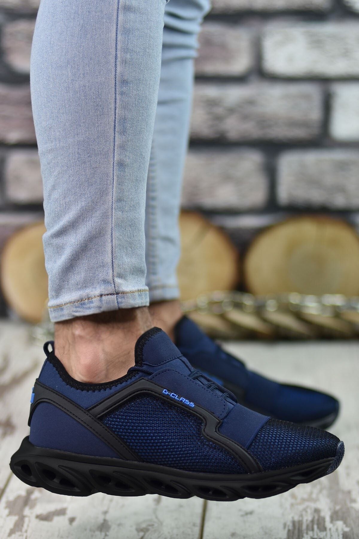 Men's Navy Blue Sneaker 0012304