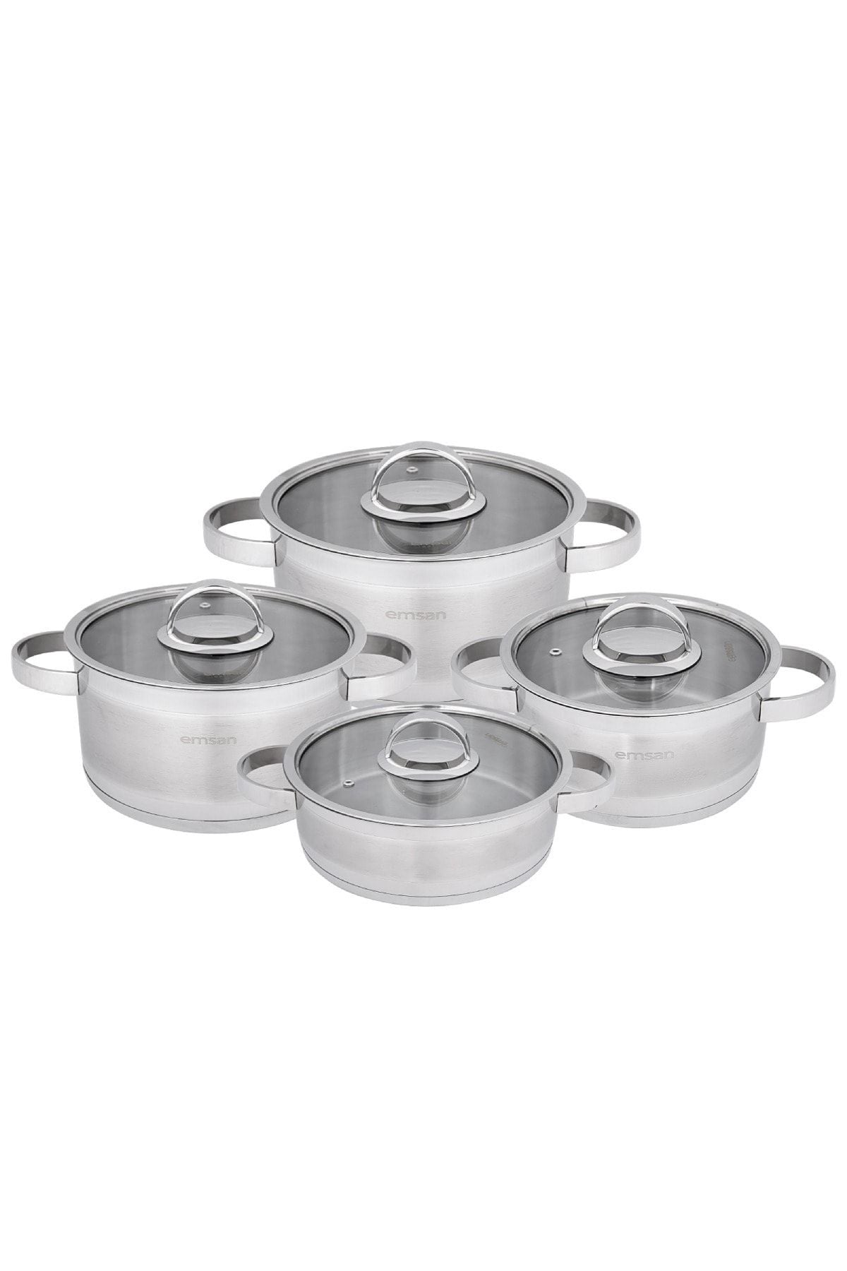 CARYA induction -based 8 pieces stainless steel pot set