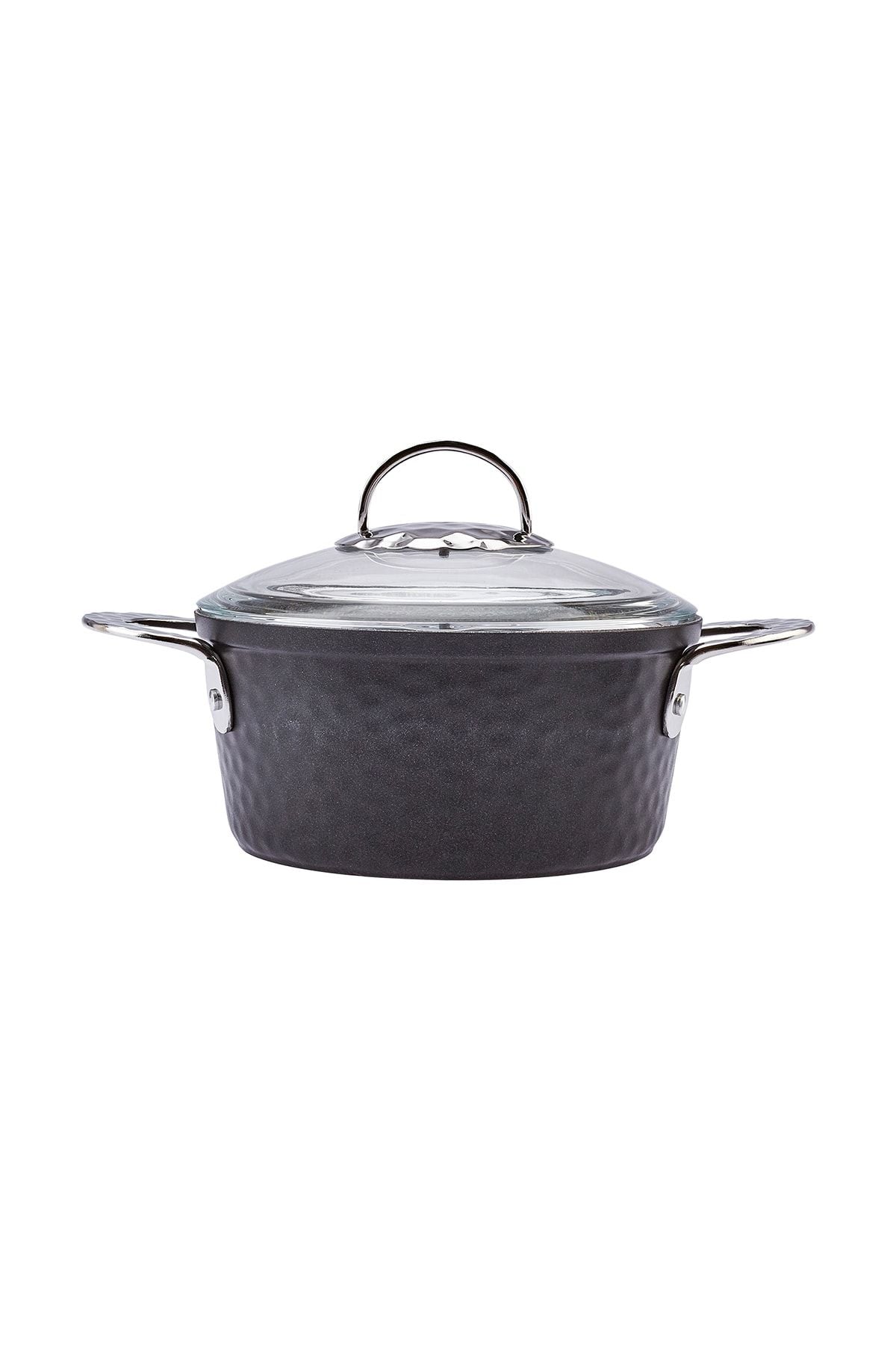 Induction -based nostalgia 7 pieces granite pot set black