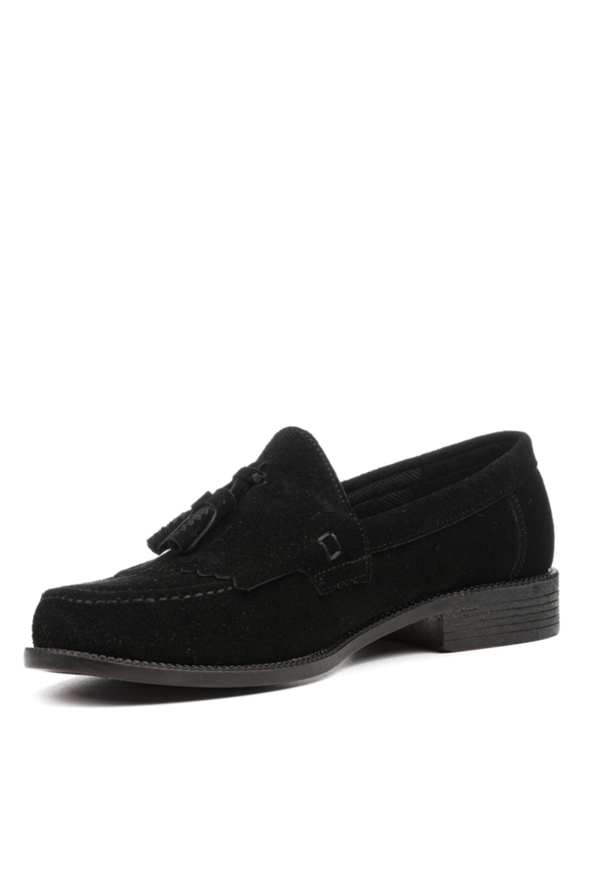 Men's Black Classic Daily Shoes Loafer Süet