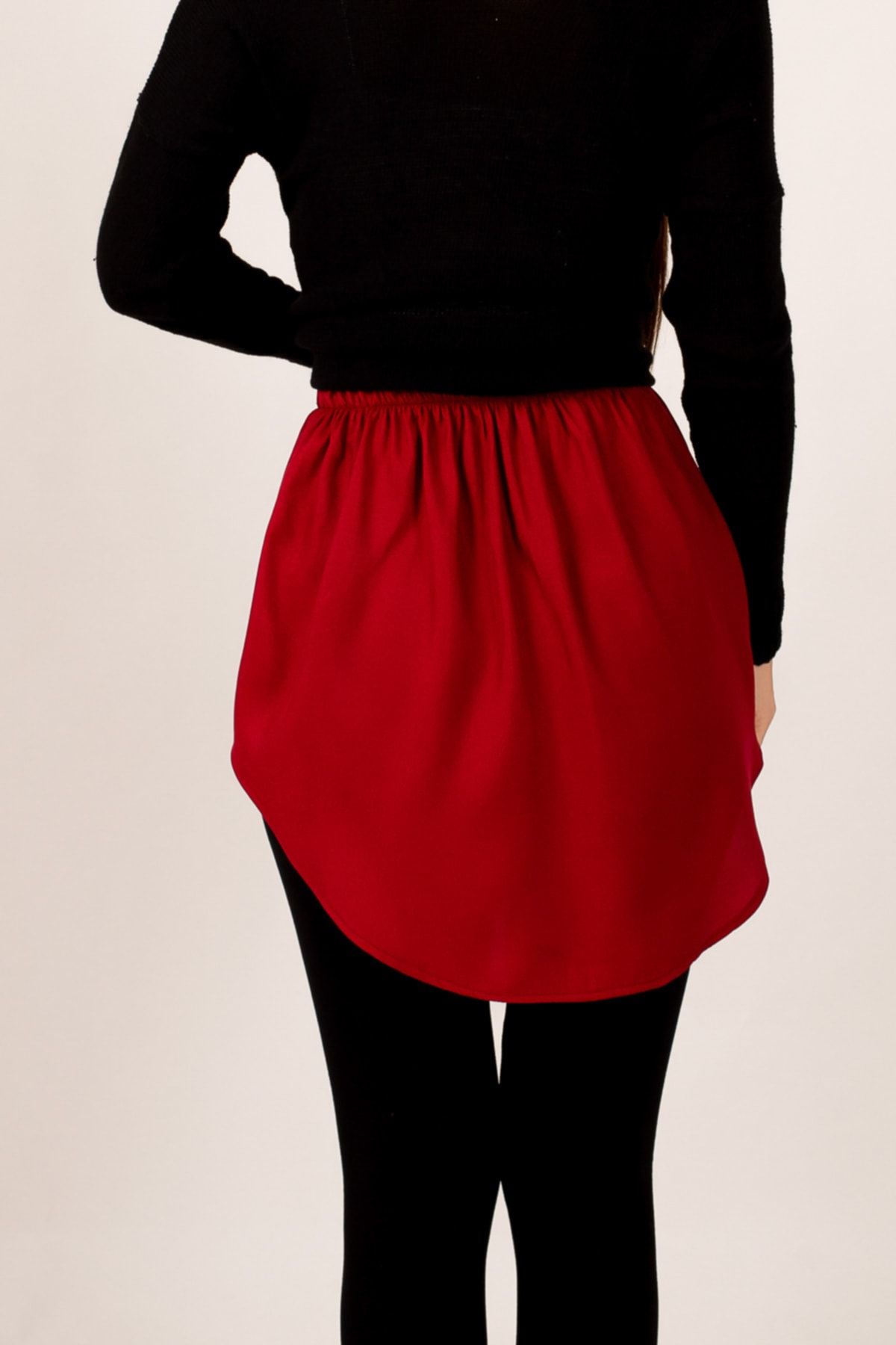 Female Bordeaux Waist Tire Shirt Skirt ARM-22K001105