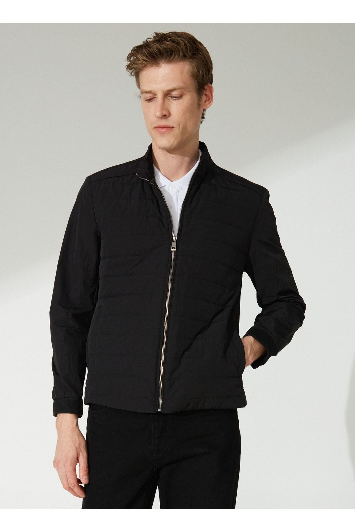 Black Men's Coat 4a0823200003