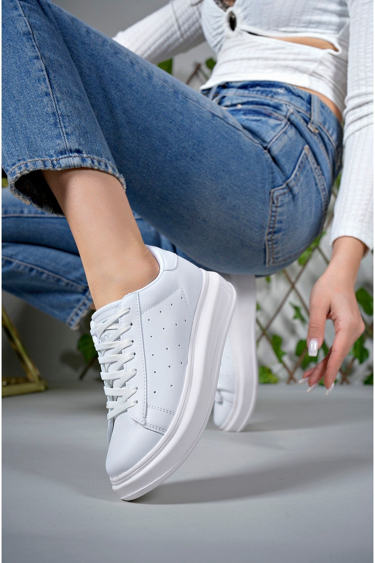 Kadın Sneaker 0012156 Beyaz Cilt