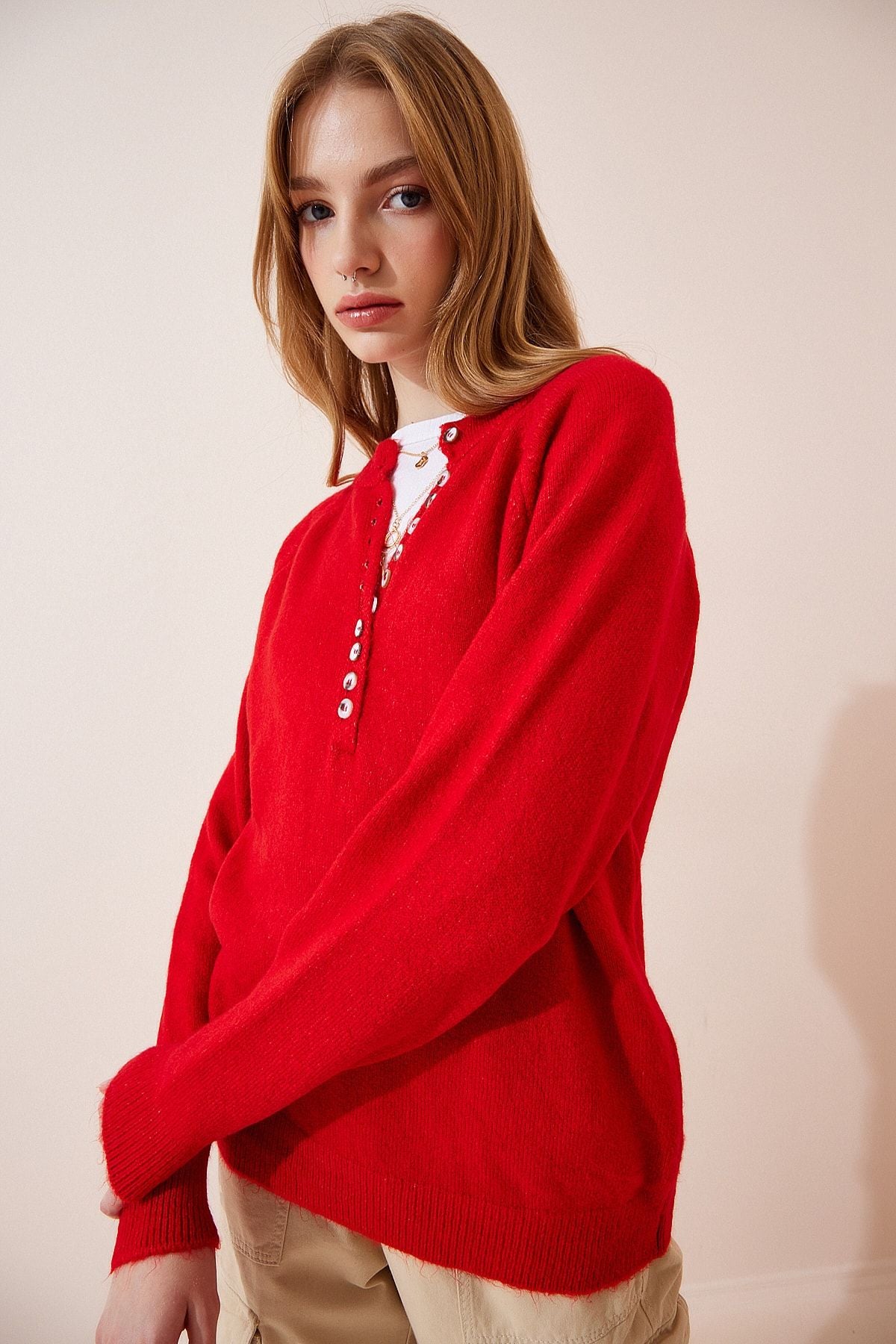 WOMEN'S LIVE RED KNOWLEDGE KNIT