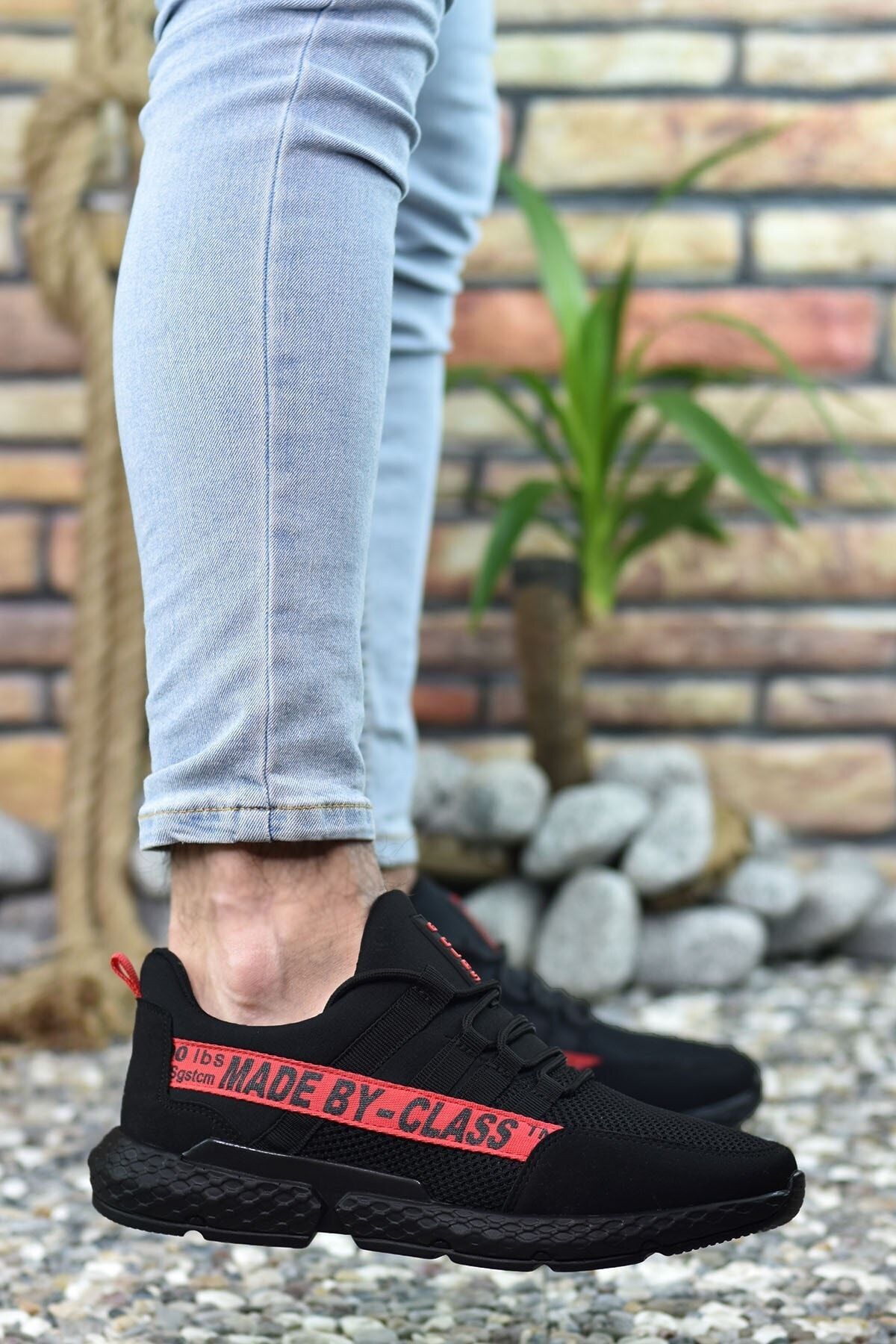 Black Red Men's Sneaker