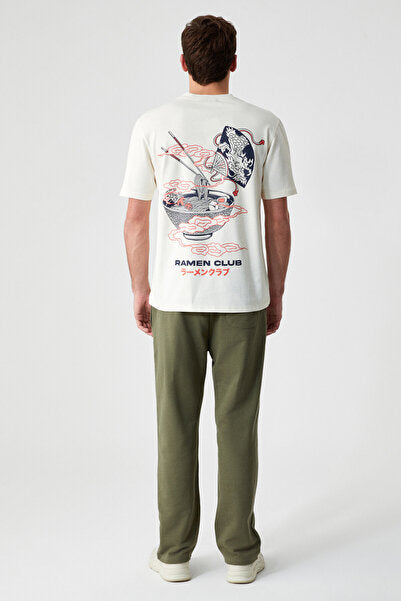 ALPHARA Men's Organic Cotton Regular Khaki Sweatpants