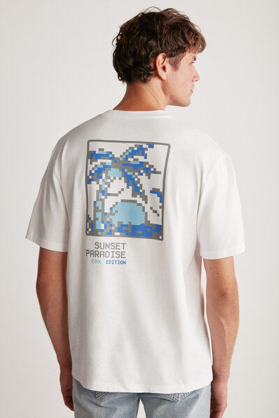 Arnaldo Men's Regular White T-shirt