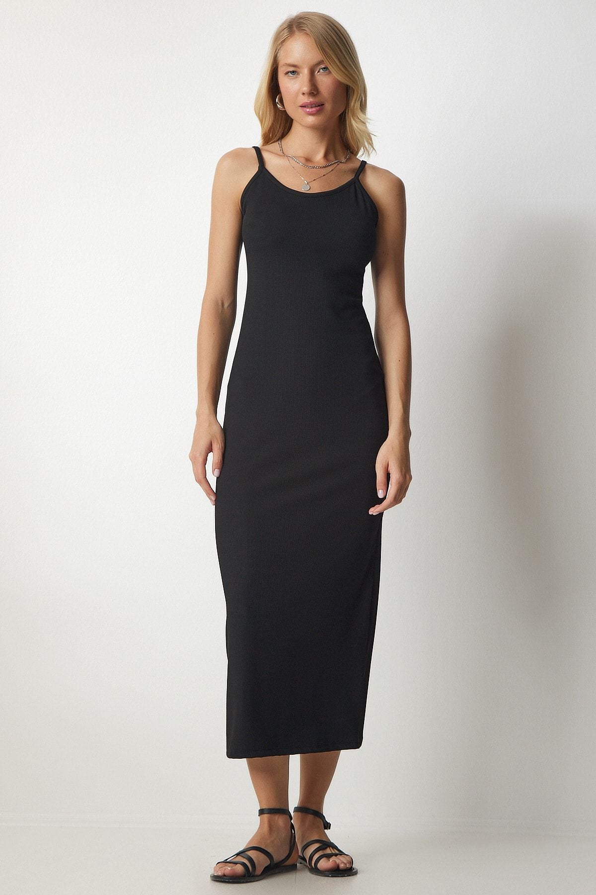 Female Black Hanger Wick Pen Dress Mc00213