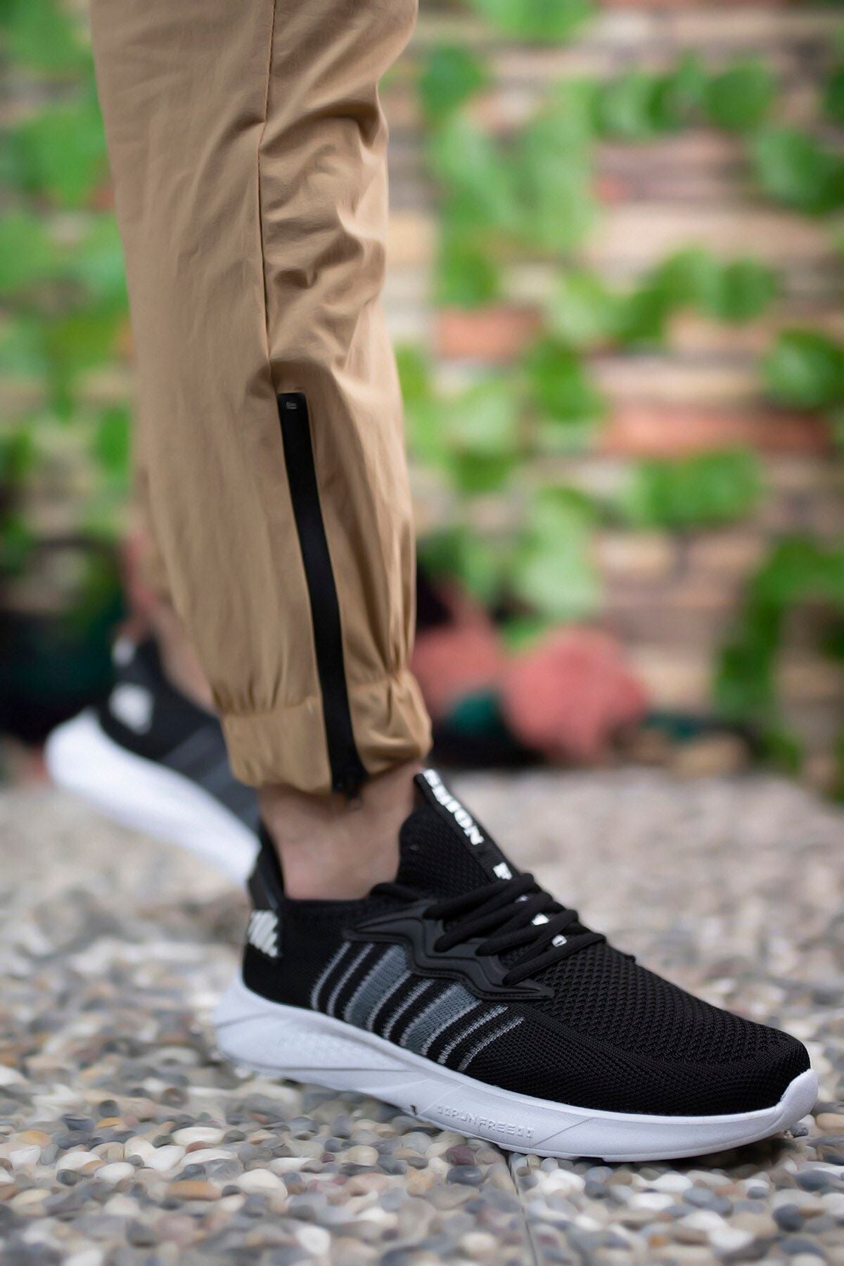 Unisex Siyah Beyaz Sneaker 0012375