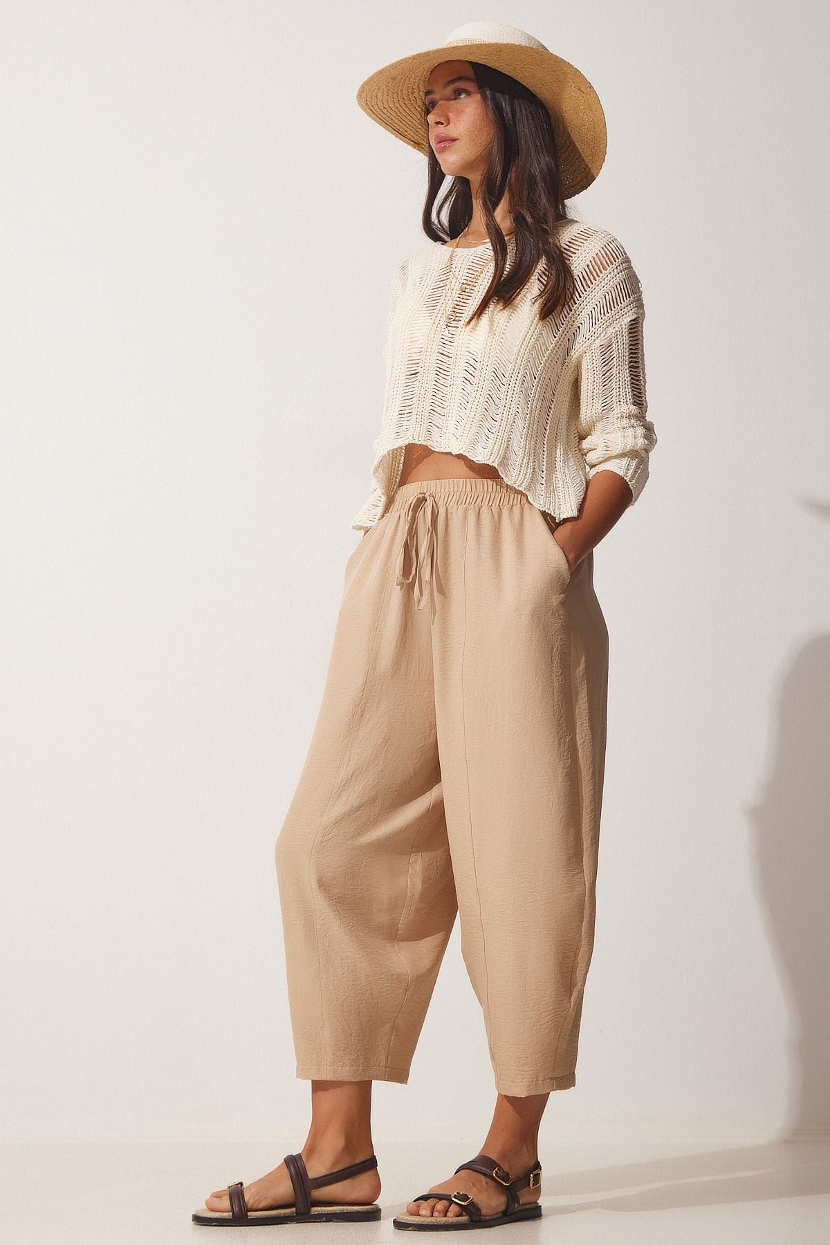 Female Biscuit Pocket Ayrrin Shalwar Pants OH00046
