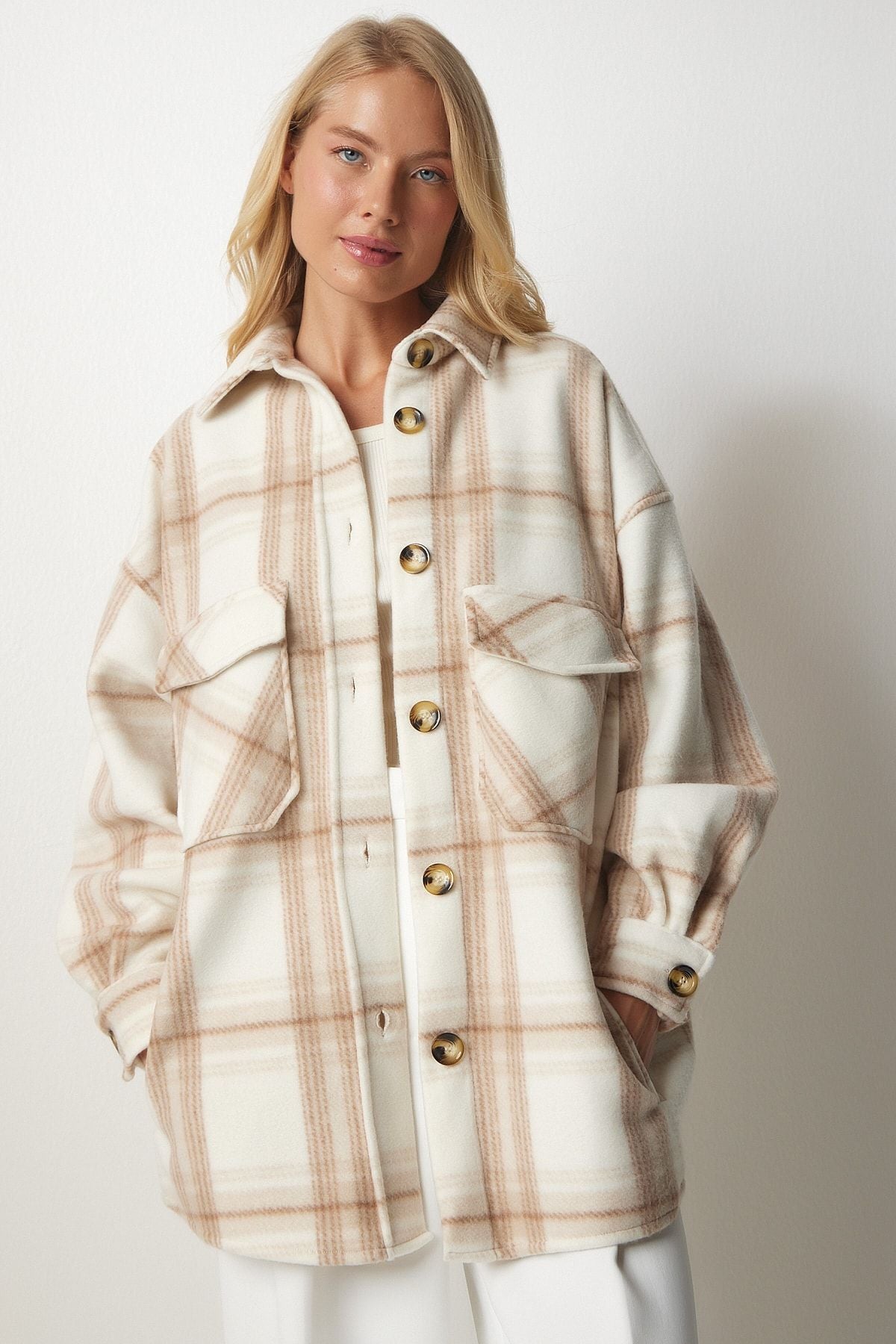 WOMEN'S CREAM WASH FOLER SHIP JACKET UB00122