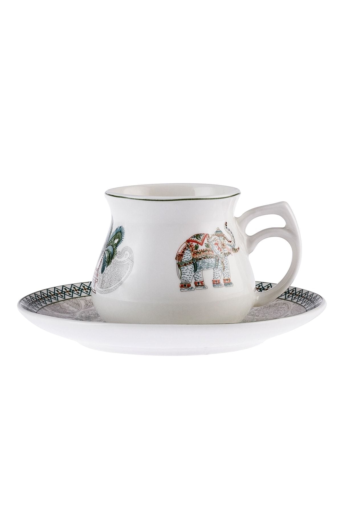 Taj Mahal for 6 people porcelain coffee cup set