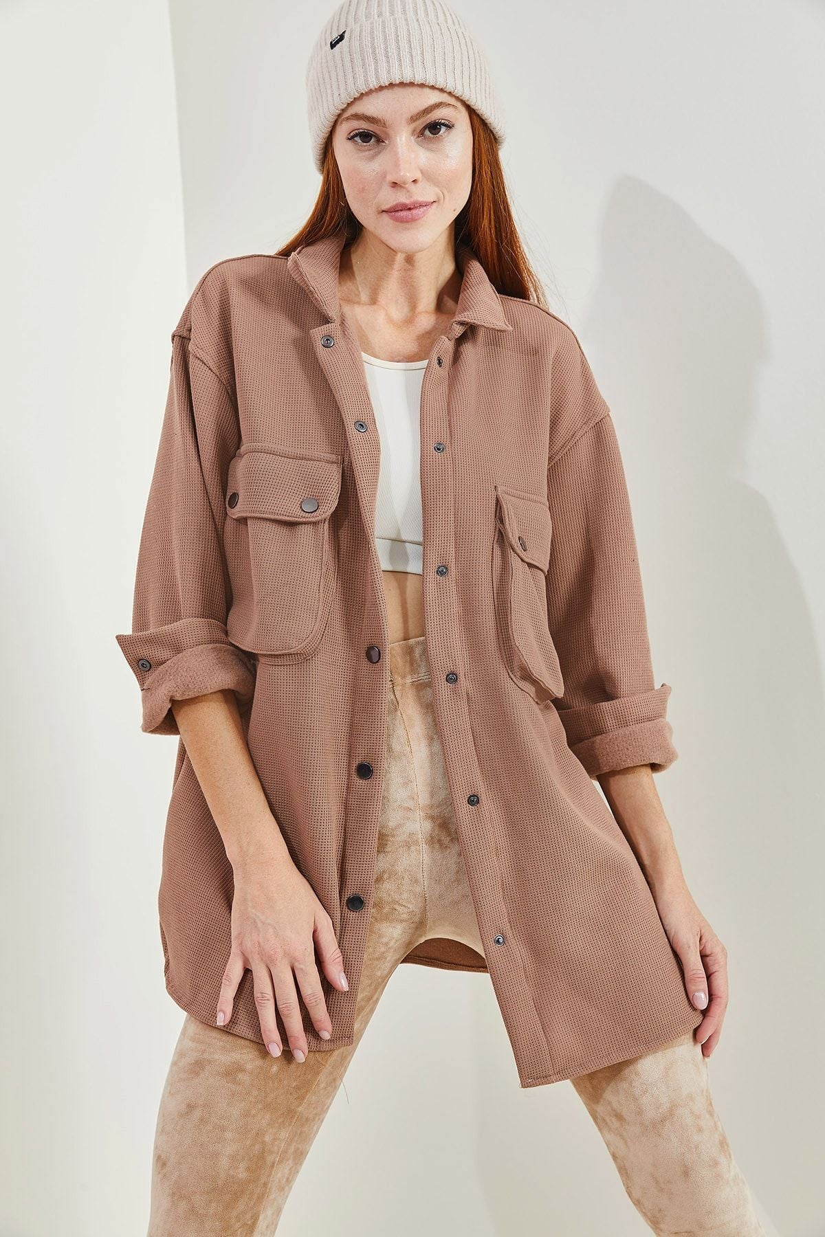 WOMEN'S SHARDON Waffle Shirt 4639